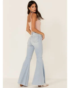 Shyanne Women's Destructed Knee Super Flare Leg Jeans -Country Clothing Store 2000351403 450 P4