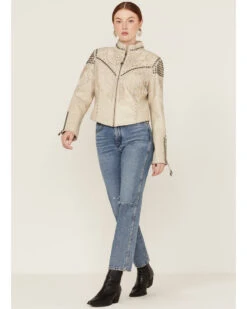 Double D Ranchwear Women's Iced Crystals Leather Jacket -Country Clothing Store 2000351608 100 P4