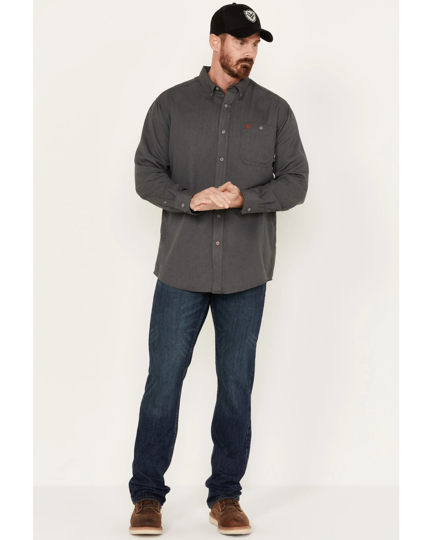 Cody James Men's FR Sidewinder Slim Straight Medium Wash Work Jeans 5 Cody James Men's FR Sidewinder Slim Straight Medium Wash Work Jeans - Image 3