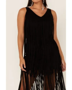 Idyllwind Women's Dazzler Fringe Faux Suede Dress -Country Clothing Store 2000352378 001 P4