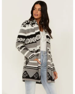 Idyllwind Women's Twin Pines Southwestern Knit Cardigan Tonal Sweater -Country Clothing Store 2000352411 001 P1