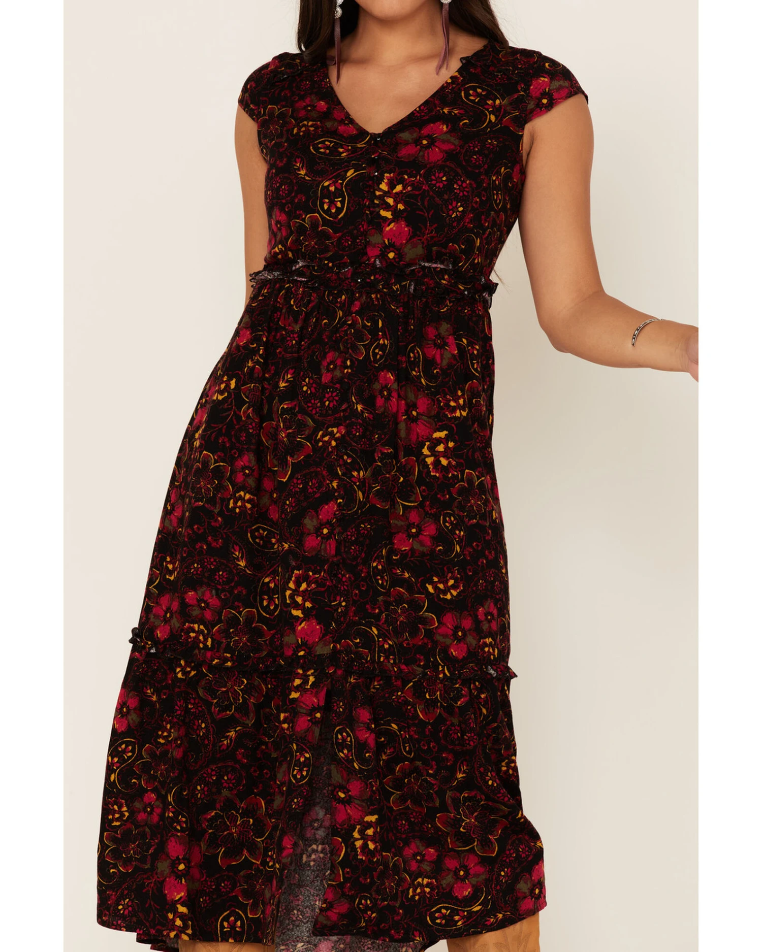 Idyllwind Women's Floral Willow Branch Midi Dress 3 Idyllwind Women's Floral Willow Branch Midi Dress