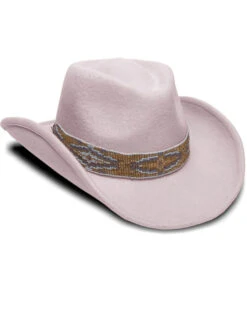 Nikki Beach Women's Moonstone Southwestern Band Wool Felt Western Fedora Hat -Country Clothing Store 2000352517 100 P2