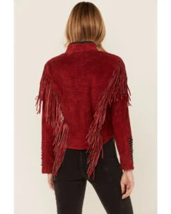 Cripple Creek Women's Beaded Suede Fringe Black Bones Military Jacket 7 Cripple Creek Women's Beaded Suede Fringe Black Bones Military Jacket -Country Clothing Store 2000352582 600 P3