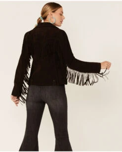 Wrangler Women's Fringe Leather Jacket -Country Clothing Store 2000354203 200 P4