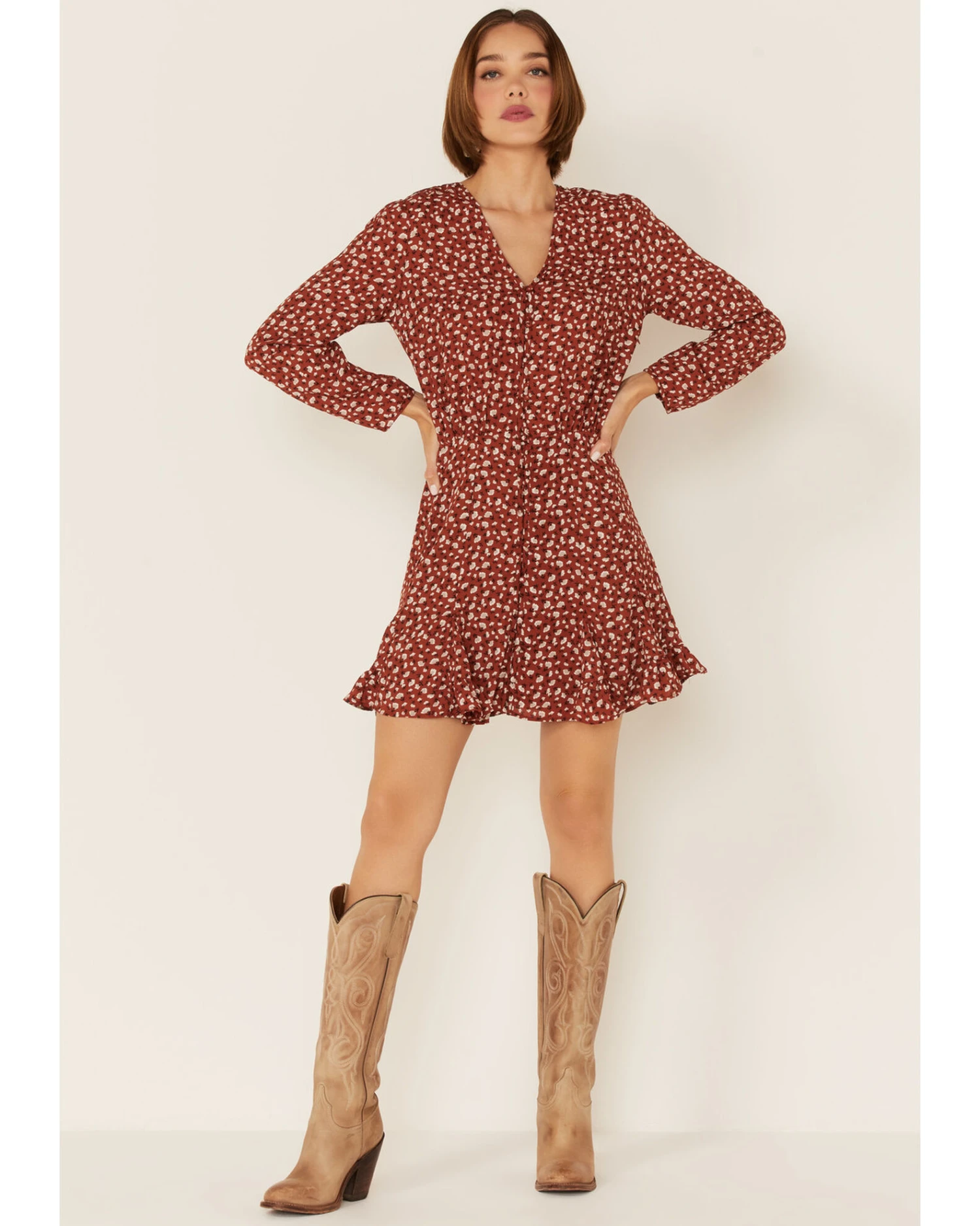 Miss Me Women's Ditsy Floral Dress 3 Miss Me Women's Ditsy Floral Dress