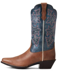 Ariat Women's Round Up Storming And Singing The Blues Western Performance Boots - Square Toe -Country Clothing Store 2000355175 200 P2