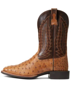 Ariat Men's Ostrich Quill Quantum Primo Exotic Western Boot - Broad Square Toe -Country Clothing Store 2000356428 200 P2