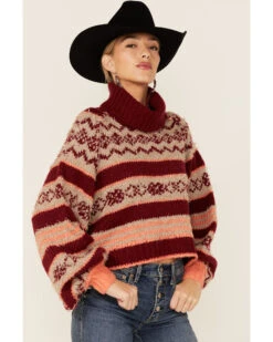 Free People Women's Check Me Out Sweater -Country Clothing Store 2000357138 600 P2