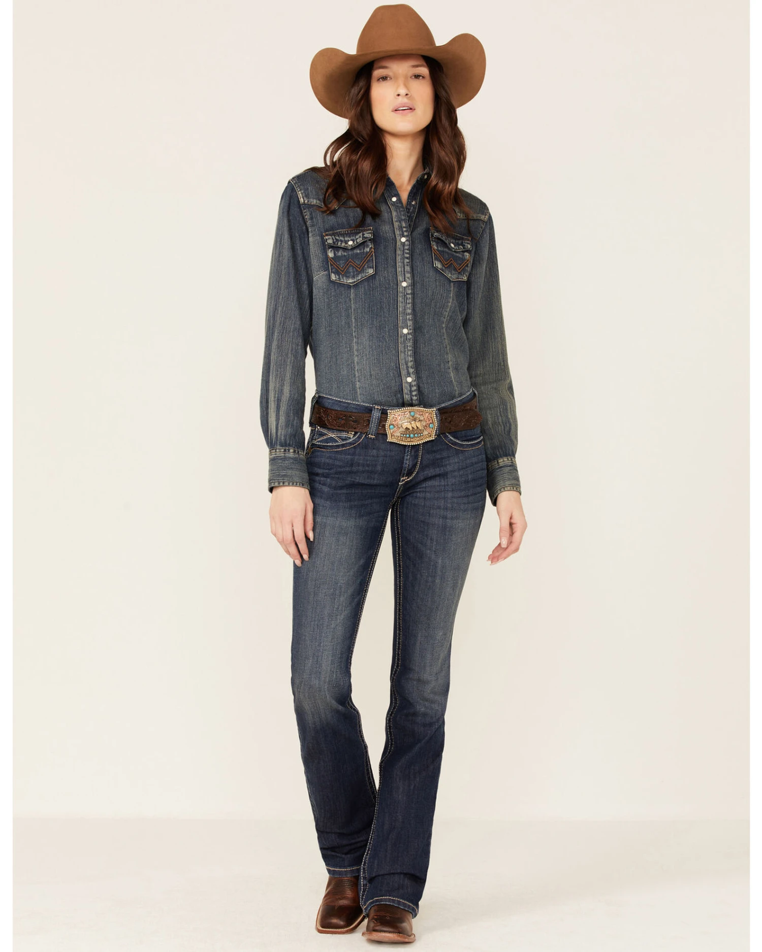 Ariat Women's R.E.A.L Corrinne Bootcut Denim Jeans 4 Ariat Women's R.E.A.L Corrinne Bootcut Denim Jeans - Image 2