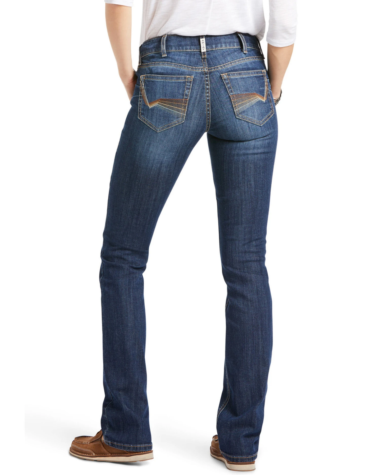 Ariat Women's R.E.A.L. Perfect Rise Analise Stackable Straight Leg Jeans 6 Ariat Women's R.E.A.L. Perfect Rise Analise Stackable Straight Leg Jeans - Image 4