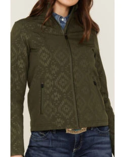 RANK 45 Women's Southwestern Print Softshell Riding Jacket -Country Clothing Store 2000358171 341 P3