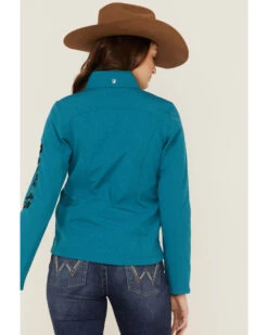 RANK 45 Women's Soft Shell Logo Riding Jacket -Country Clothing Store 2000358177 442 P4