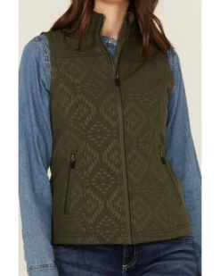 RANK 45 Women's Southwestern Print Softshell Riding Vest -Country Clothing Store 2000358183 341 P4