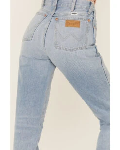 Wrangler Retro Women's Wild West 603 Mid Damaged High Rise Straight Jeans -Country Clothing Store 2000358508 400 P4