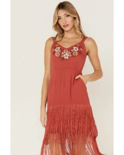 Idyllwind Women's Strawberry Hill Embroidered Floral Fringe Dress -Country Clothing Store 2000359120 644 P4
