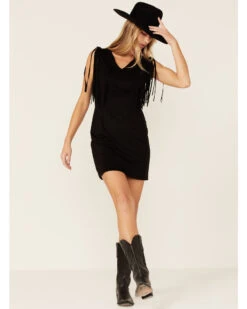 Idyllwind Women's Lady Bird Faux Suede Fringe Muscle Sleeve Dress 9 Idyllwind Women's Lady Bird Faux Suede Fringe Muscle Sleeve Dress -Country Clothing Store 2000359130 001 P4