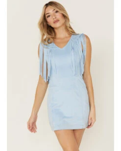 Idyllwind Women's Lady Bird Fringe Faux Suede Dress -Country Clothing Store 2000359131 450 P1