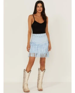 Idyllwind Women's Maxwell Ave Tiered Faux Suede Mini Skirt -Country Clothing Store 2000359132 450 P1