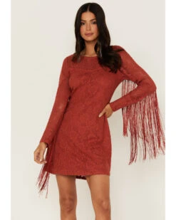 Idyllwind Women's Fairlane Crochet Fringe Dress -Country Clothing Store 2000359147 644 P1