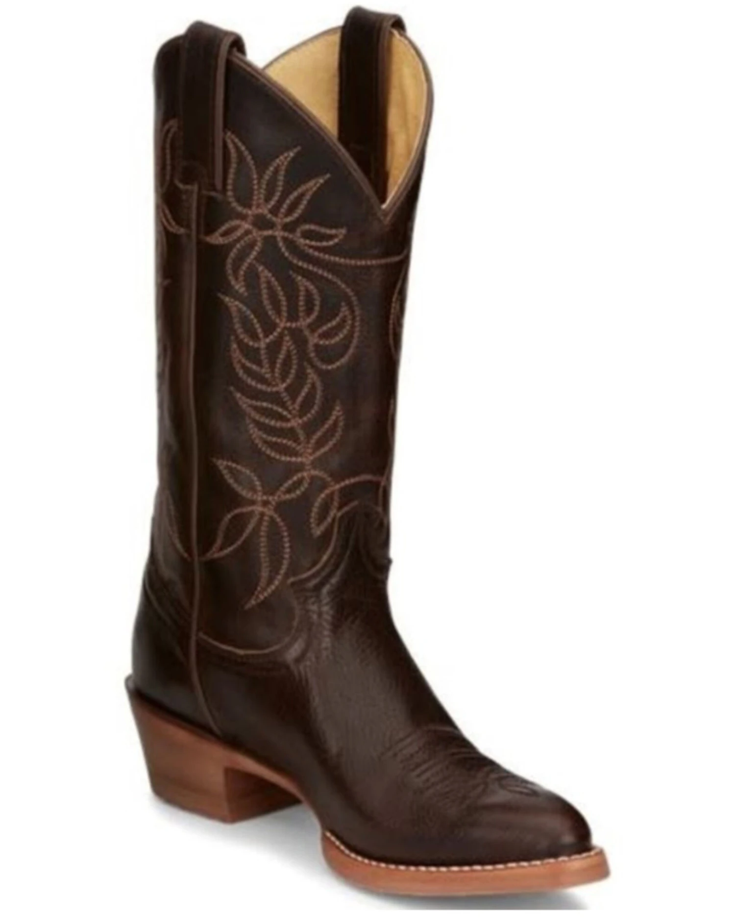 Justin Women's Rosey Espresso Western Boot - Medium Toe 8 Justin Women's Rosey Espresso Western Boot - Medium Toe - Image 6
