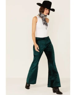 Free People Women's Walk With You Velvet Flare Trousers 8 Free People Women's Walk With You Velvet Flare Trousers -Country Clothing Store 2000359563 300 P4