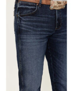Wrangler Retro Men's Eastbrook Dark Wash Stretch Slim Bootcut Jeans -Country Clothing Store 2000359715 416 P2