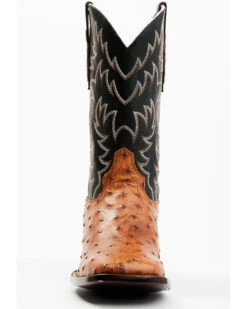 Cody James Men's Full Quill Cognac Ostrich Exotic Western Boots - Broad Square Toe -Country Clothing Store 2000359772 001 P4