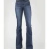 Stetson Women's 921 Medium Wash High Rise Yoke Flare Jean -Country Clothing Store 2000360056 400 P1