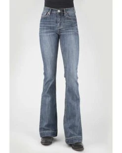 Stetson Women's 921 Medium Wash High Rise Plain Pocket Flare Jean 7 Stetson Women's 921 Medium Wash High Rise Plain Pocket Flare Jean -Country Clothing Store 2000360065 400 P1