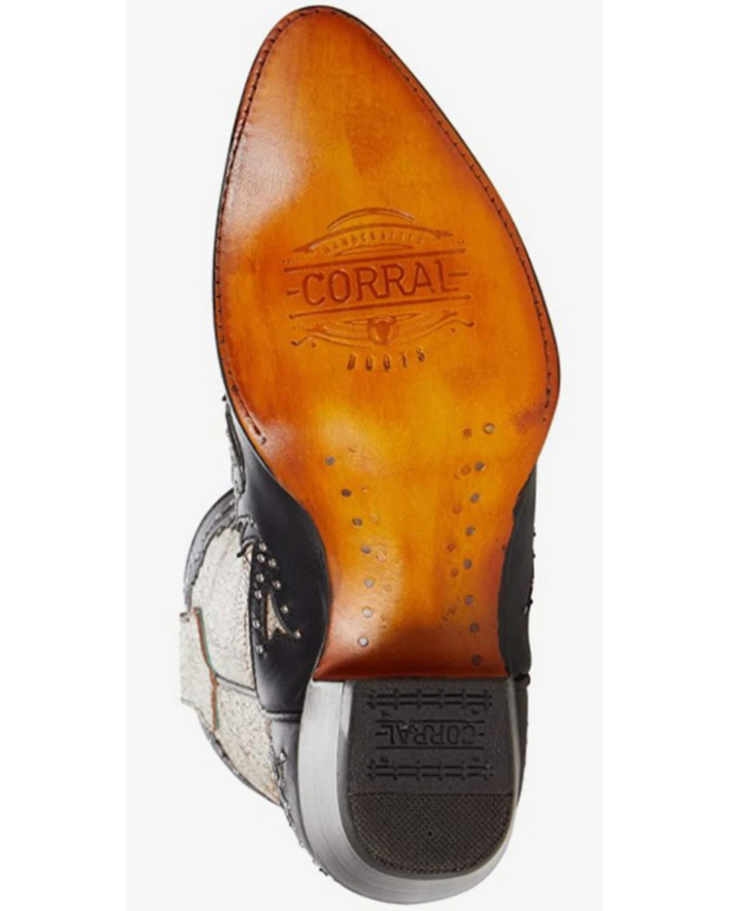 Corral Women's Black Overlay & Studs Western Boots - Pointed Toe 4 Corral Women's Black Overlay & Studs Western Boots - Pointed Toe - Image 2