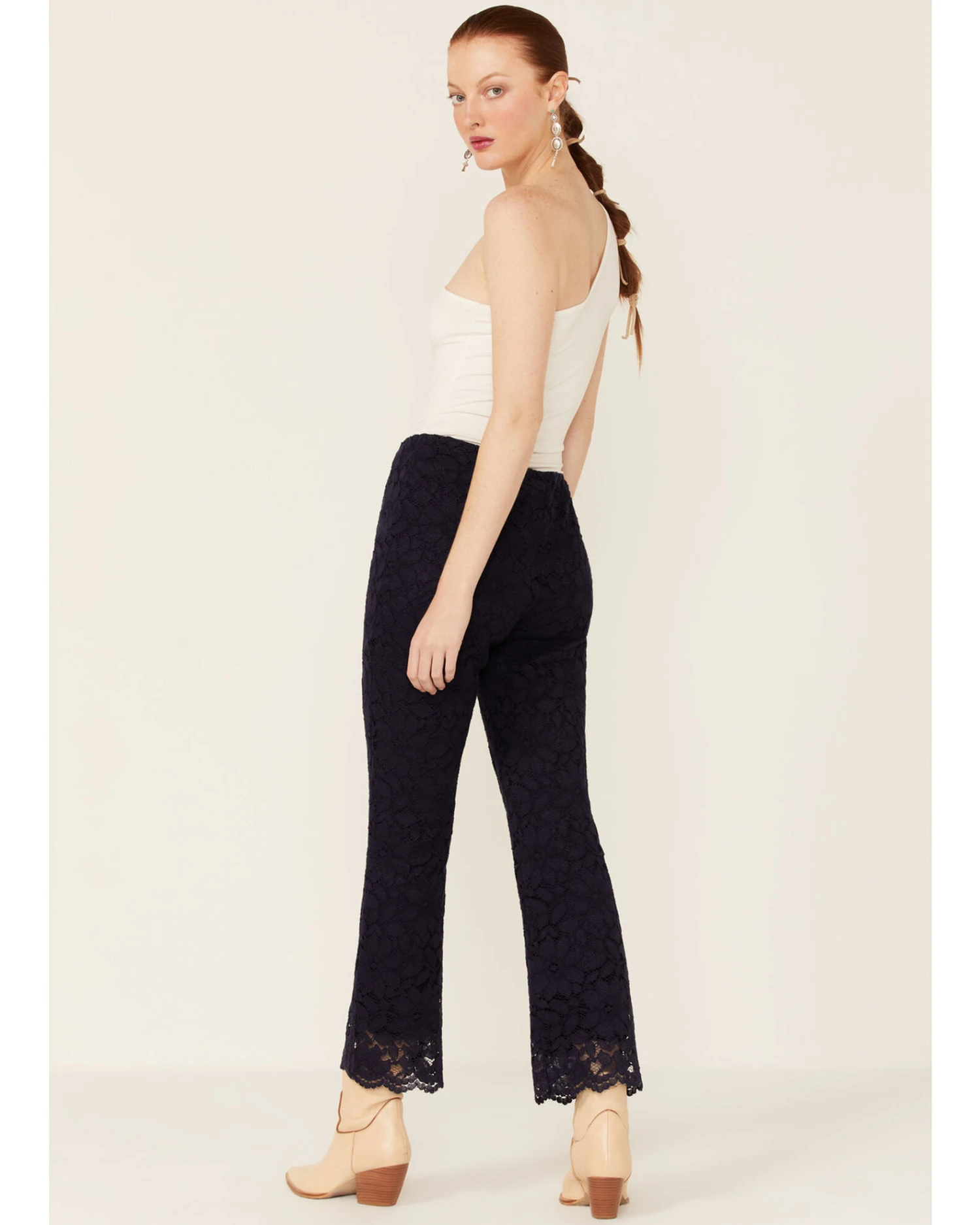 Free People Women's Disco Wild Laces Pull On Flare Pants 4 Free People Women's Disco Wild Laces Pull On Flare Pants - Image 2