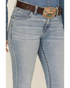Wrangler Women's Light Wash Mid Willow Ultimate Riding Bootcut Jeans -Country Clothing Store 2000360401 400 P2