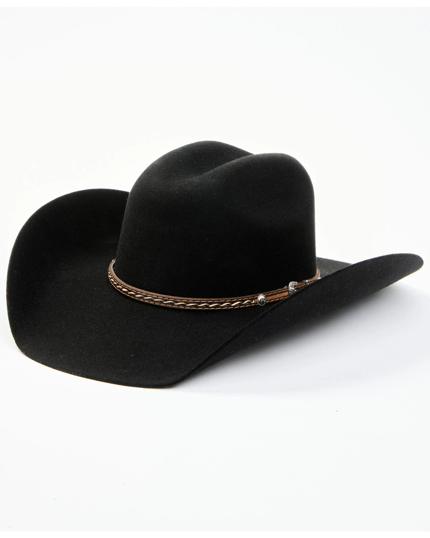Cody James Men's 3X Black Leather Lace Band Wool Felt Western Hat 4 Cody James Men's 3X Black Leather Lace Band Wool Felt Western Hat - Image 2