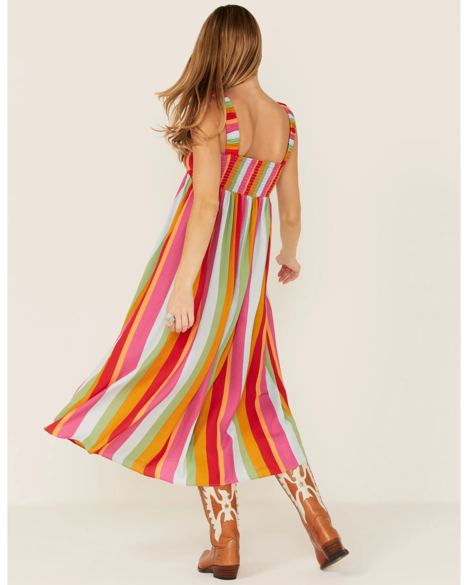 Show Me Your Mumu Women's Multi Fling Midi Dress 5 Show Me Your Mumu Women's Multi Fling Midi Dress - Image 3