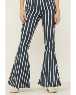 Rock & Roll Denim Women's Bargain Bell Stripe Flare Jeans -Country Clothing Store 2000360882 400 P2