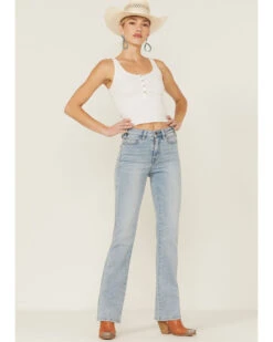 Rock & Roll Denim Women's Light Wash High Rise Stretch Bootcut Jeans -Country Clothing Store 2000360886 450 P1