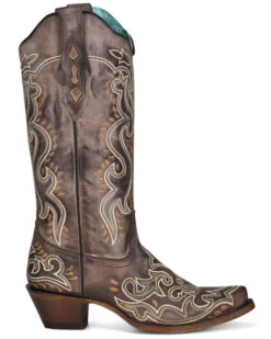 Corral Women's Brown Embroidery Western Boots - Snip Toe -Country Clothing Store 2000361044 200 P2