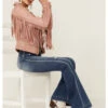 Mauritius Leather Women's Melbourne Pink Fringe Leather Jacket -Country Clothing Store 2000361225 650 P4