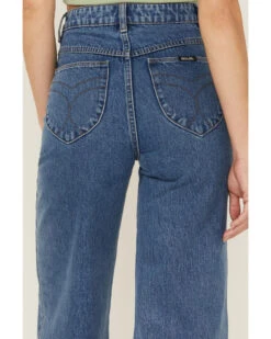 Rolla's Women's Sailor Medium Wash High Rise Wide Jeans 9 Rolla's Women's Sailor Medium Wash High Rise Wide Jeans -Country Clothing Store 2000362517 400 P4