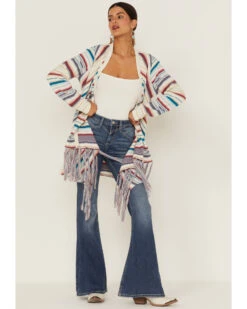 Tasha Polizzi Women's Ines Rissani Serape Fringe Cardigan Sweater -Country Clothing Store 2000362882 103 P2