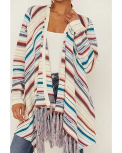 Tasha Polizzi Women's Ines Rissani Serape Fringe Cardigan Sweater -Country Clothing Store 2000362882 103 P3
