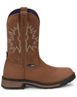 Tony Lama Men's Boom Saddle Cowhide Pull On Soft Western Work Boots - Round Toe -Country Clothing Store 2000362944 280 P2