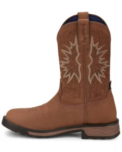 Tony Lama Men's Boom Saddle Cowhide Pull On Soft Western Work Boots - Round Toe -Country Clothing Store 2000362944 280 P3