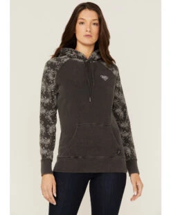 Hooey Women's Rope Like A Girl Bandana Print Pullover Hoodie Sweatshirt -Country Clothing Store 2000363502 022 P1