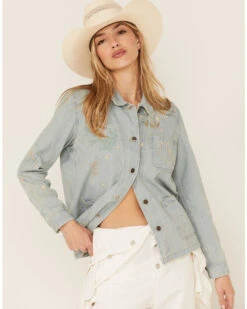 Johnny Was Women's Sezane Embroidered Denim Jacket -Country Clothing Store 2000363638 400 P1