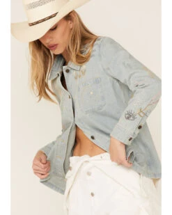 Johnny Was Women's Sezane Embroidered Denim Jacket -Country Clothing Store 2000363638 400 P3