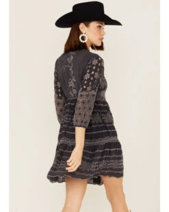 Johnny Was Women's Delina Embroidered Long Sleeve Tunic Mini Dress 9 Johnny Was Women's Delina Embroidered Long Sleeve Tunic Mini Dress -Country Clothing Store 2000363642 022 P4