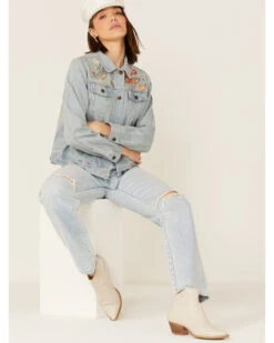 Johnny Was Women's Olinda Embroidered Floral Denim Jean Jacket -Country Clothing Store 2000363643 400 P1