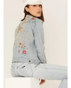 Johnny Was Women's Olinda Embroidered Floral Denim Jean Jacket -Country Clothing Store 2000363643 400 P4